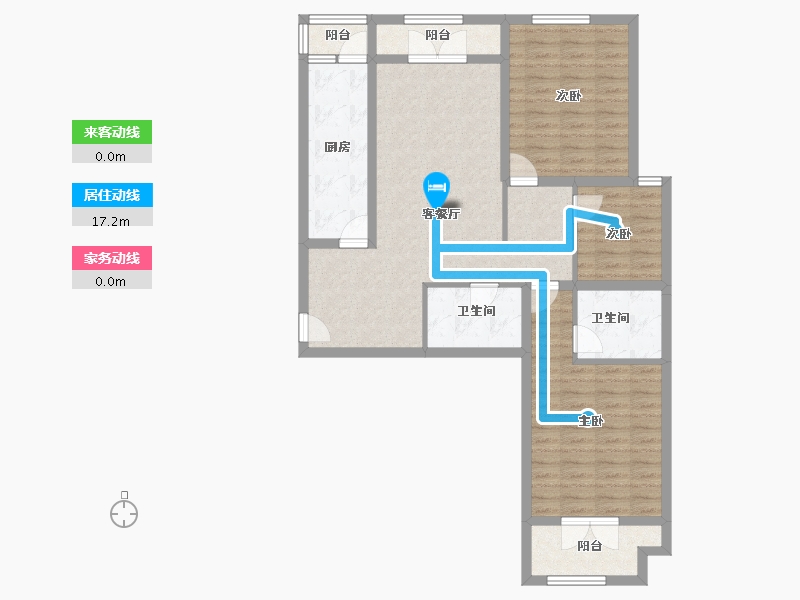 山西省-太原市-半山中庭-101.10-户型库-动静线