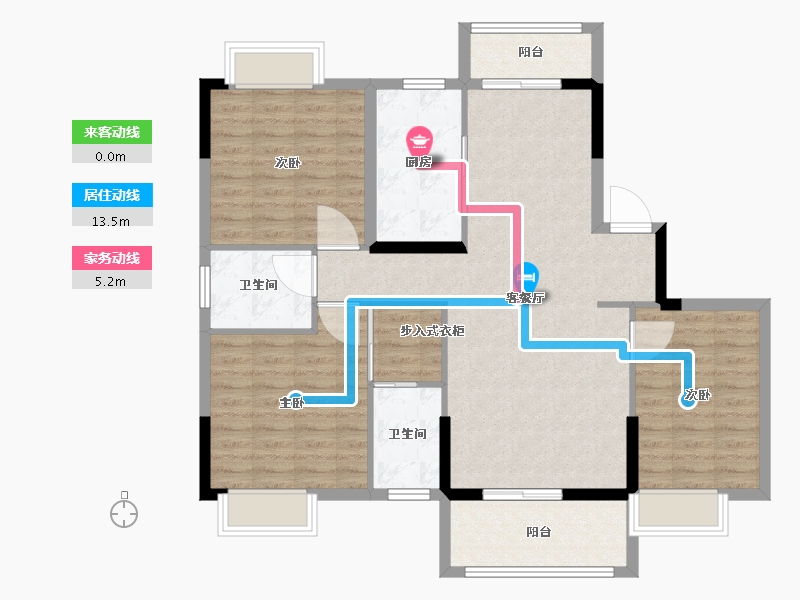 湖北省-孝感市-百安德安府-105.01-户型库-动静线