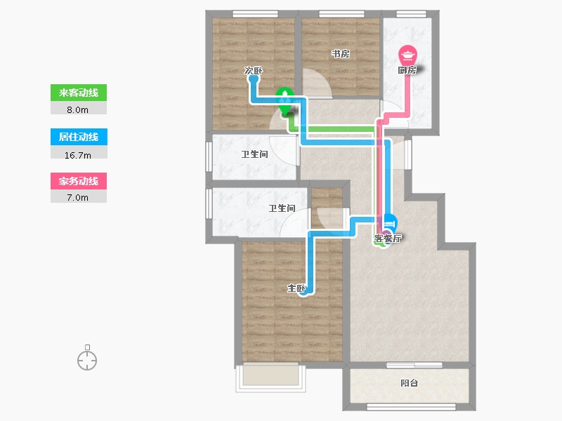 山西省-朔州市-京城港-95.00-户型库-动静线