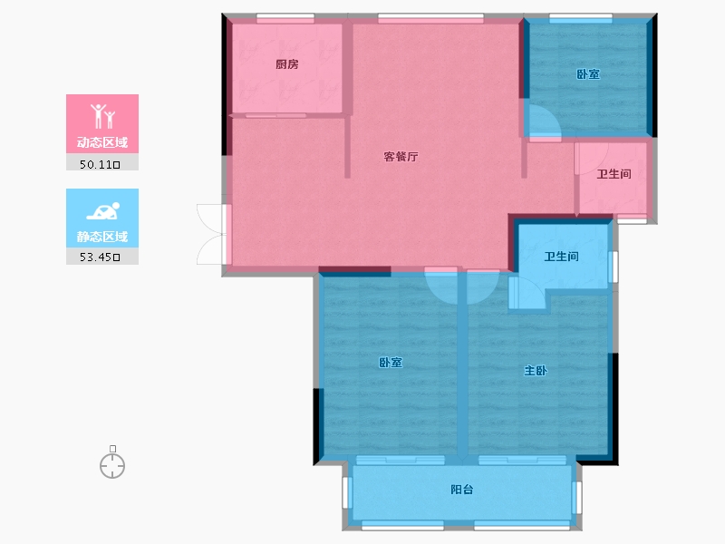 山东省-泰安市-泰和·清月湖-93.10-户型库-动静分区