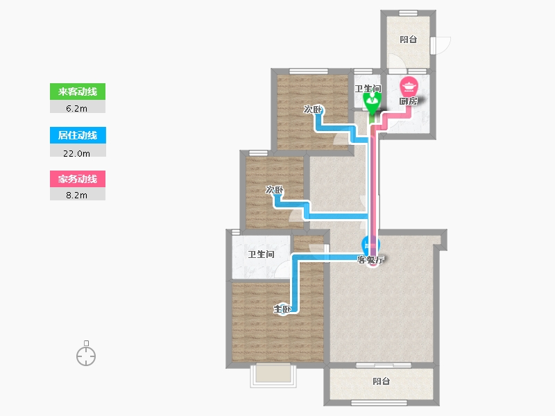 陕西省-榆林市-红枫苑-105.02-户型库-动静线