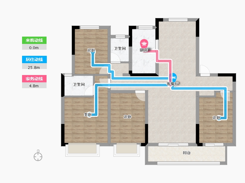 浙江省-宁波市-珑明府-114.53-户型库-动静线