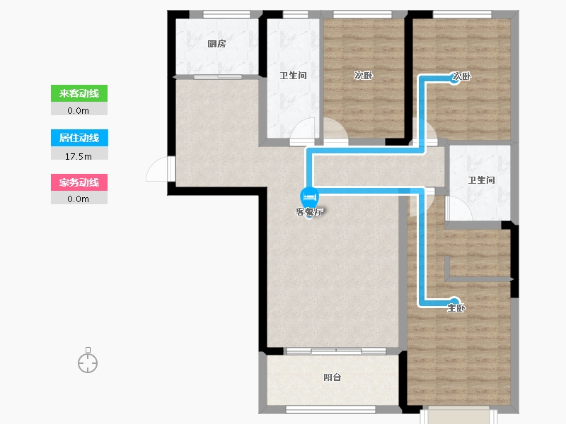 河南省-洛阳市-美伦橖颂-99.97-户型库-动静线