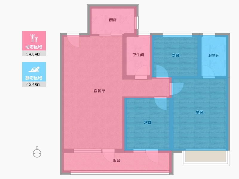 山东省-济宁市-太白国风-84.00-户型库-动静分区