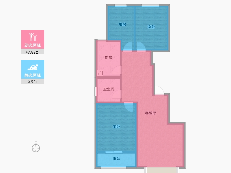 山西省-太原市-阳光·领域-78.40-户型库-动静分区