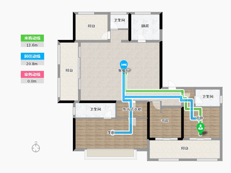 江苏省-常州市-常发珑玥-155.52-户型库-动静线