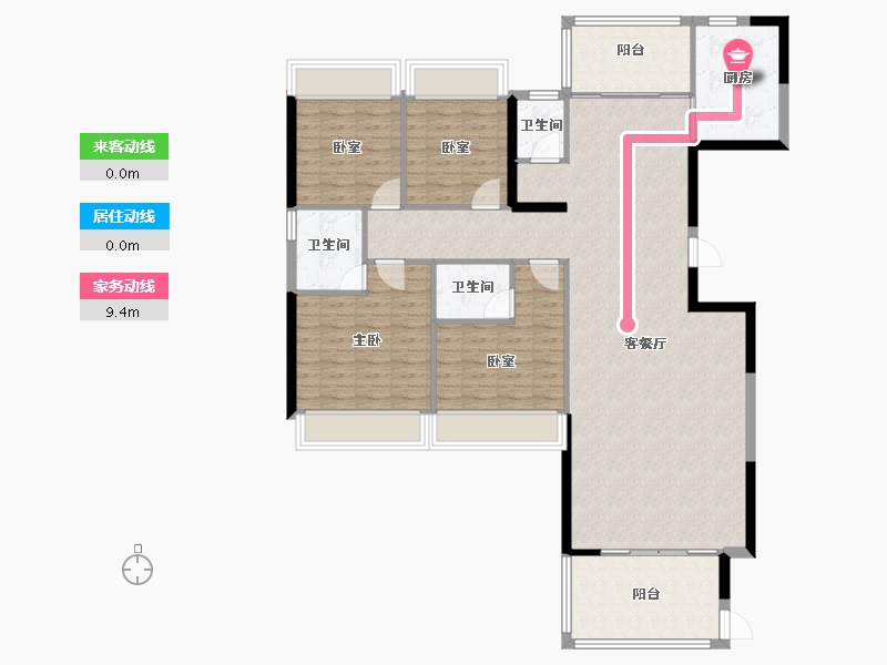 广东省-揭阳市-帝景城-128.00-户型库-动静线