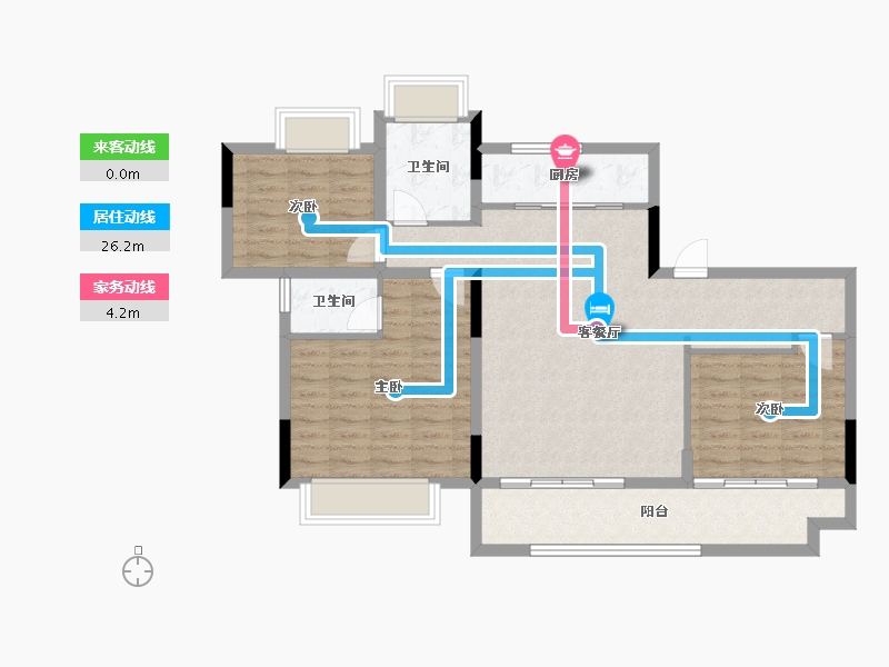 安徽省-宣城市-昊域翰林华府-97.57-户型库-动静线