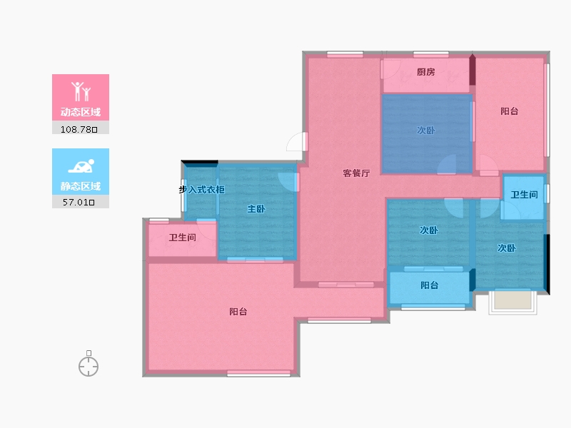 湖北省-孝感市-新天地-139.11-户型库-动静分区