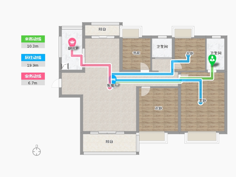 福建省-南平市-碧桂园外滩-120.00-户型库-动静线