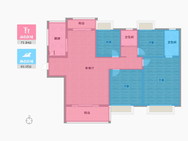 福建省-南平市-碧桂园外滩-120.00-户型库-动静分区