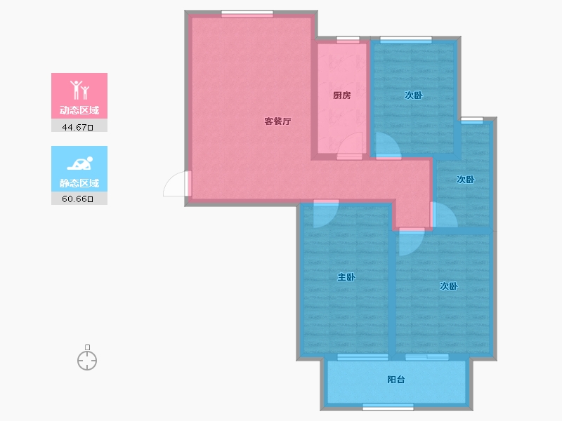 河北省-石家庄市-厚德·中央锦城-93.40-户型库-动静分区