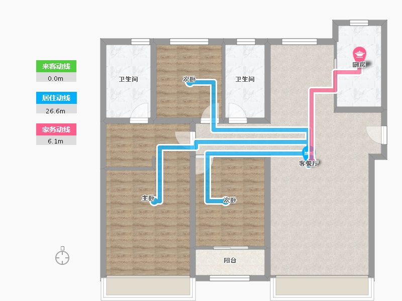 山东省-德州市-融创观澜府邸-110.39-户型库-动静线