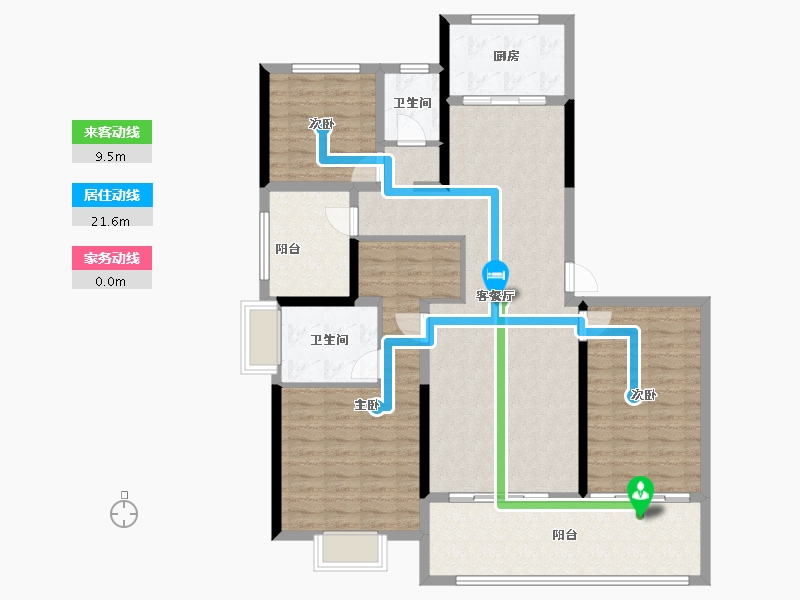 江苏省-常州市-常发珑玥-123.98-户型库-动静线