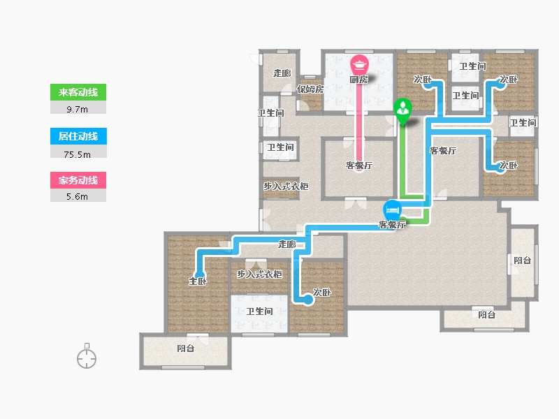 河南省-南阳市-三川玖龍台-357.72-户型库-动静线