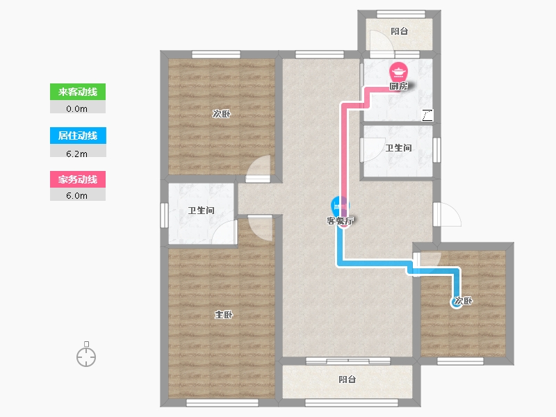 黑龙江省-大庆市-欣凤学城三期-96.81-户型库-动静线