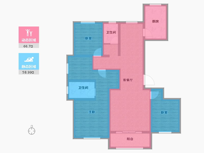 山东省-泰安市-康桥丹郡-111.20-户型库-动静分区