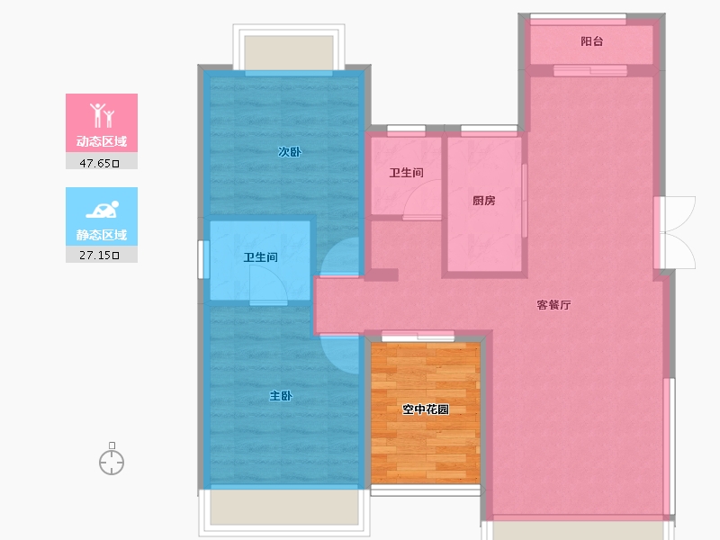 湖南省-常德市-宏祥华府-73.78-户型库-动静分区