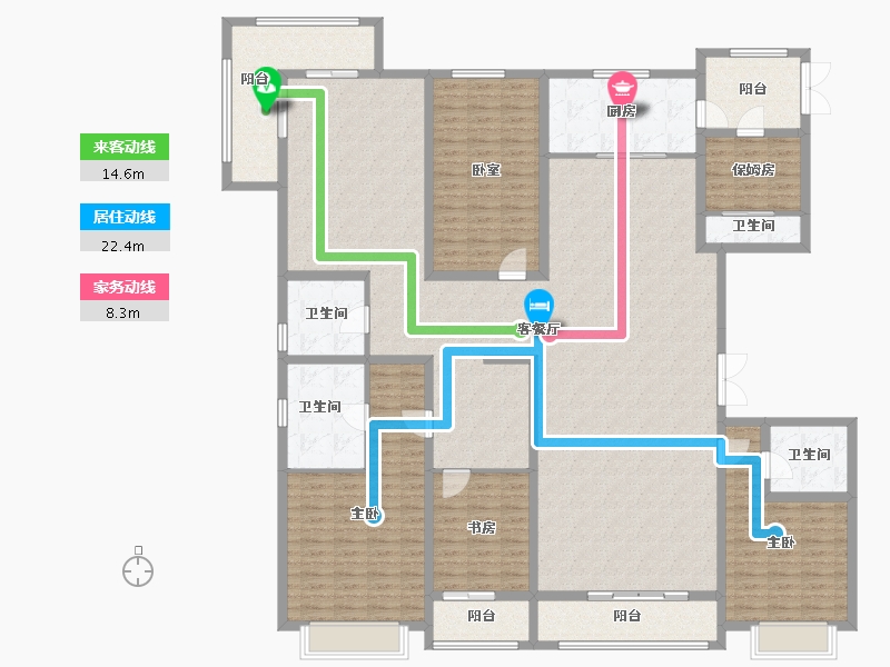 山西省-太原市-建投·祥澐府-228.09-户型库-动静线