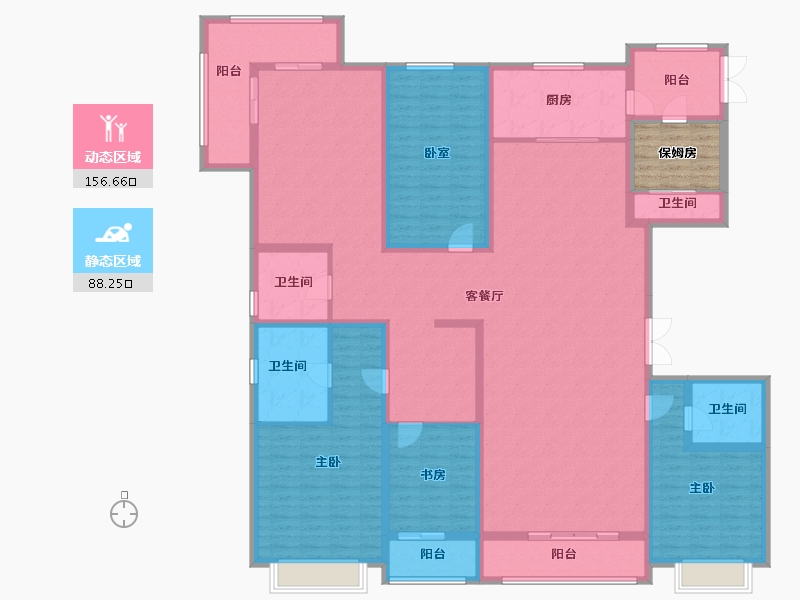 山西省-太原市-建投·祥澐府-228.09-户型库-动静分区