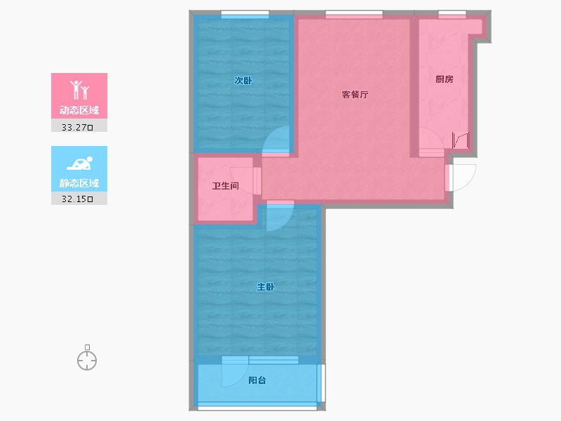 河北省-邢台市-博爵堡-56.79-户型库-动静分区