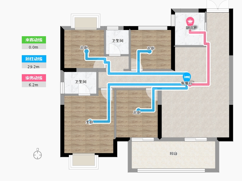 广西壮族自治区-南宁市-保利明玥江山-96.31-户型库-动静线