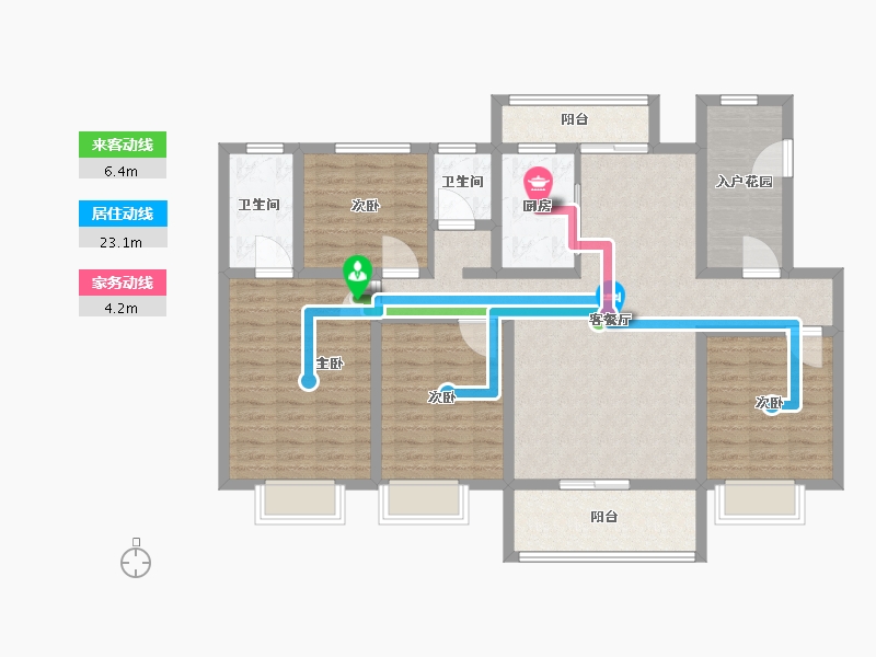 河南省-平顶山市-鲁山县幸福城壹号院-119.01-户型库-动静线