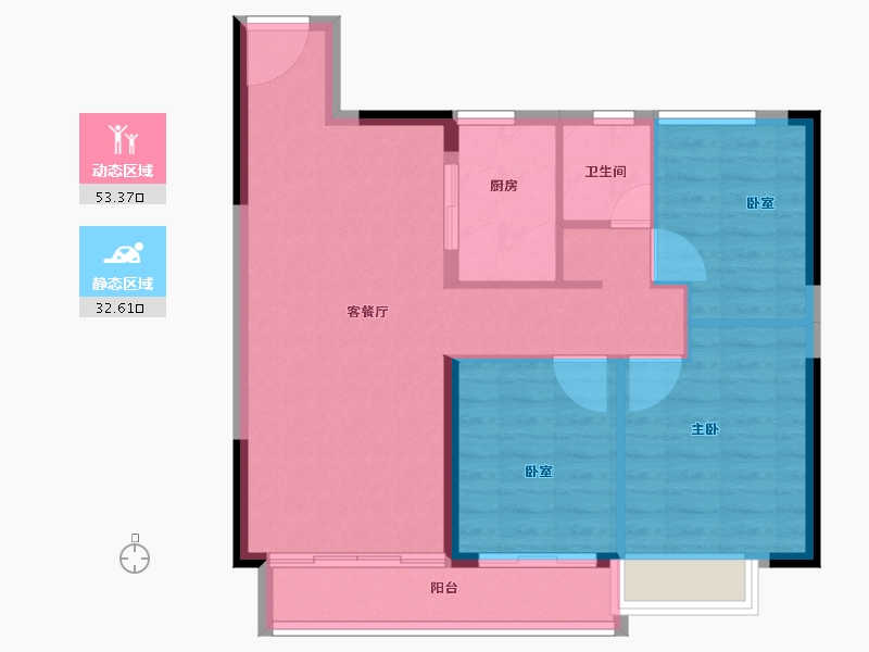 江西省-吉安市-金田·时代城-78.00-户型库-动静分区