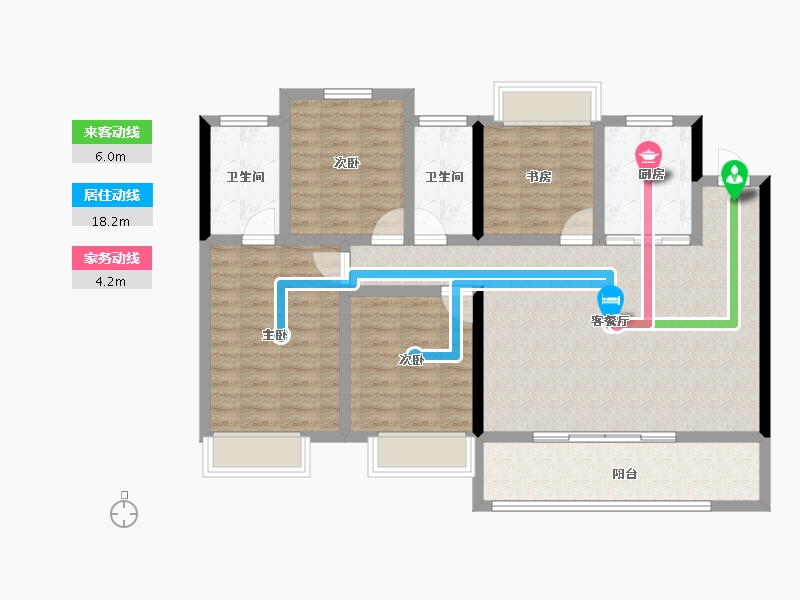 福建省-宁德市-世茂璀璨悦宸-103.34-户型库-动静线