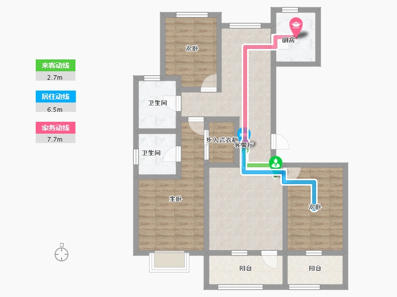 河北省-承德市-兴隆•融创城-94.09-户型库-动静线