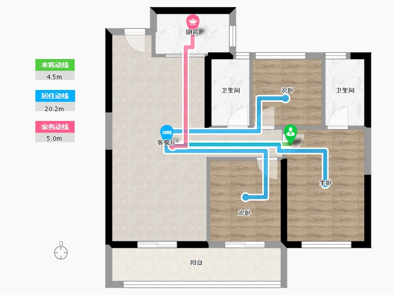 湖北省-孝感市-鼎观壹號院-78.13-户型库-动静线