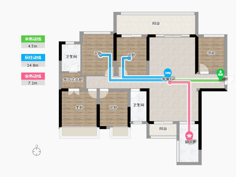 广西壮族自治区-百色市-中迅世纪城-121.07-户型库-动静线