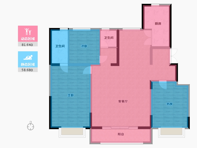 天津-天津市-春熙里-140.00-户型库-动静分区