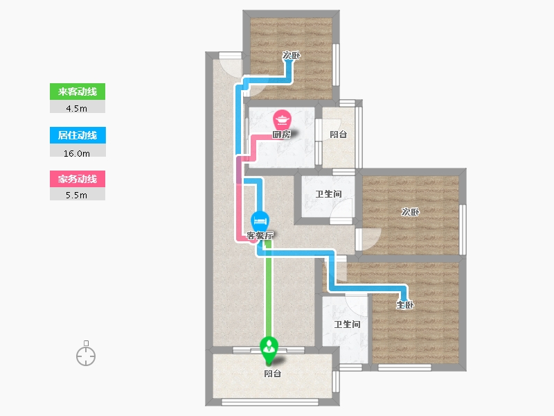 四川省-巴中市-滨江一号-97.00-户型库-动静线