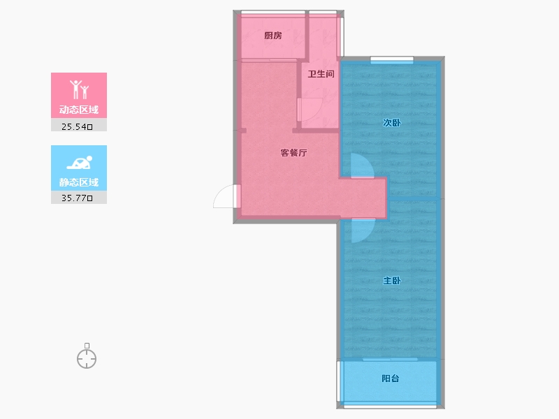 江苏省-南京市-御道街-60号院-55.00-户型库-动静分区