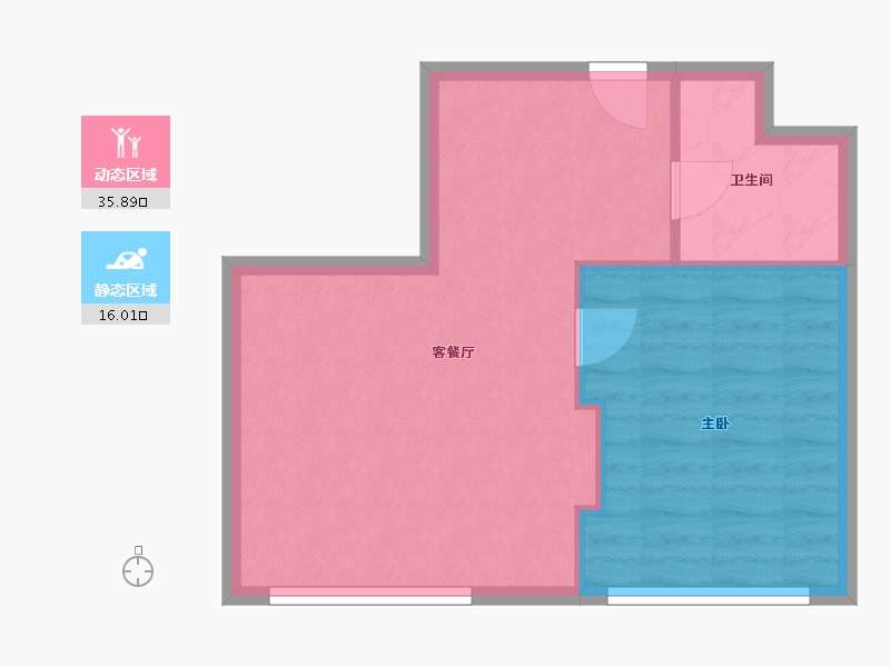 广东省-梅州市-冠华城-47.31-户型库-动静分区