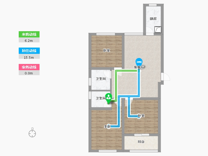 河北省-保定市-花园西区-76.32-户型库-动静线