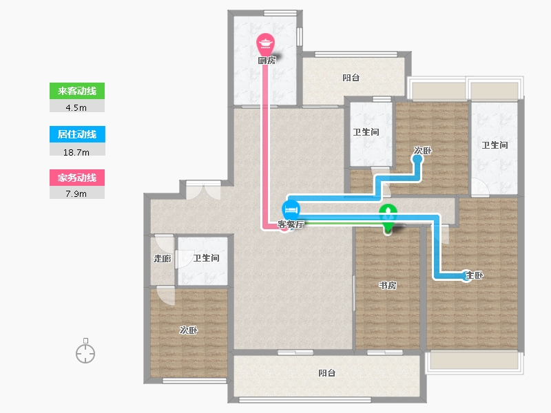 广东省-佛山市-保利秀台天珺-184.00-户型库-动静线