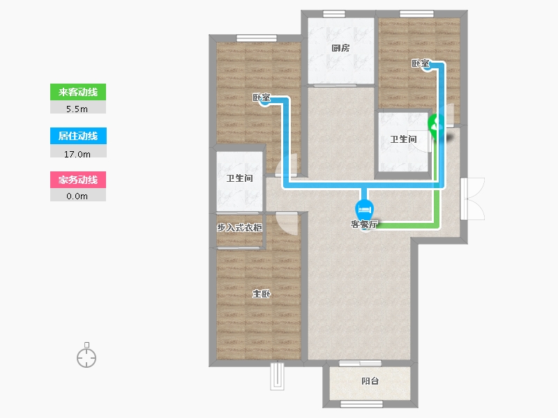 山西省-太原市-竞杰·常青藤-94.02-户型库-动静线