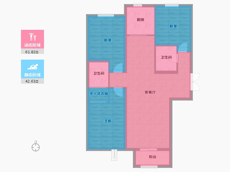 山西省-太原市-竞杰·常青藤-94.02-户型库-动静分区