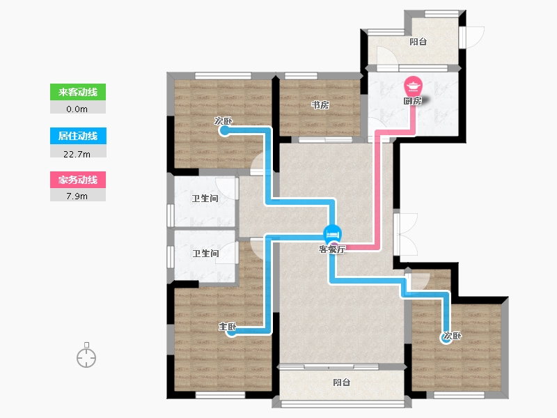 浙江省-宁波市-金隅大成郡—期-108.20-户型库-动静线