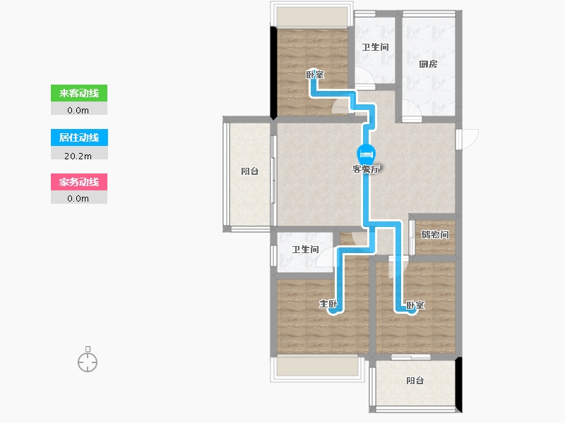 湖北省-恩施土家族苗族自治州-武汉城建中港城-93.89-户型库-动静线