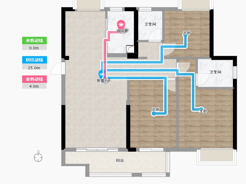 福建省-龙岩市-龙地东尚湾-92.00-户型库-动静线