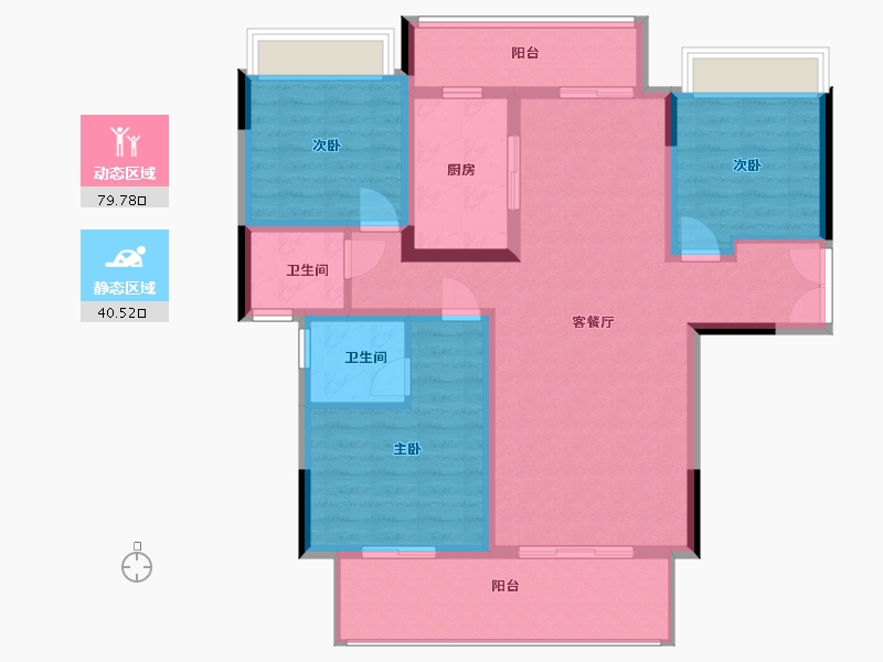 河南省-驻马店市-信合壹号院-108.00-户型库-动静分区