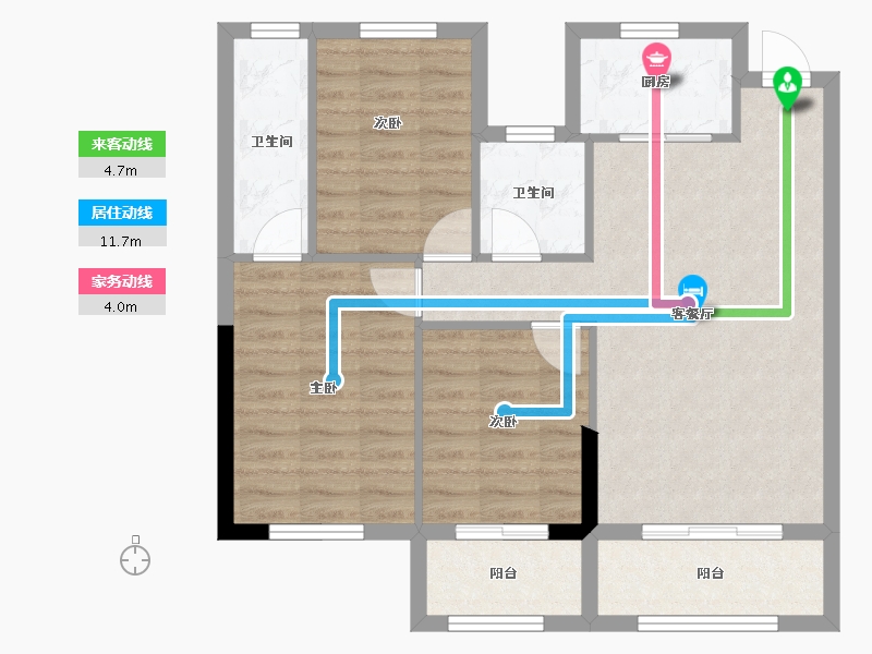 福建省-南平市-嘉园名城-75.46-户型库-动静线