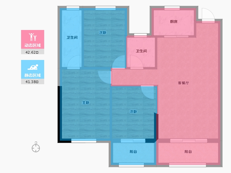 福建省-南平市-嘉园名城-75.46-户型库-动静分区