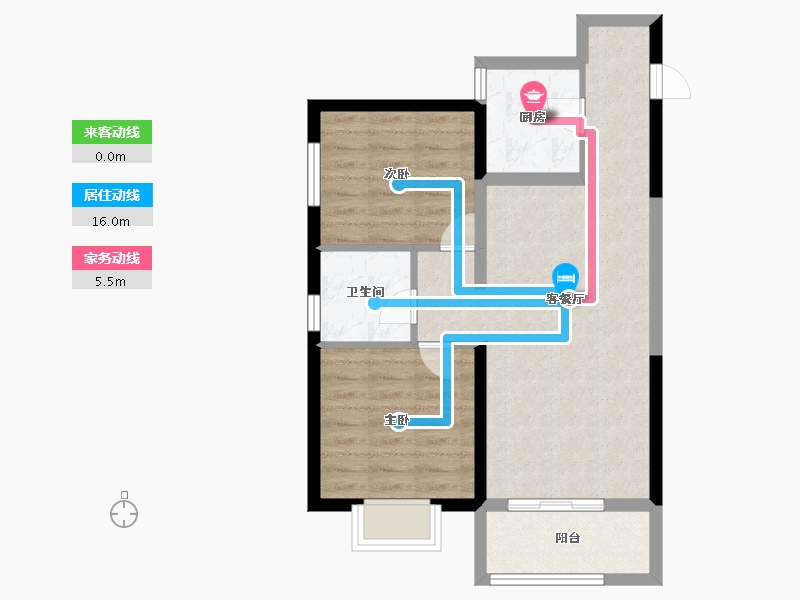 陕西省-宝鸡市-西建福慧城二期-63.20-户型库-动静线