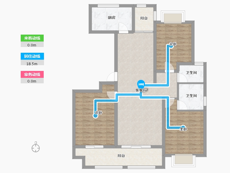 安徽省-芜湖市-慢城壹品-100.19-户型库-动静线