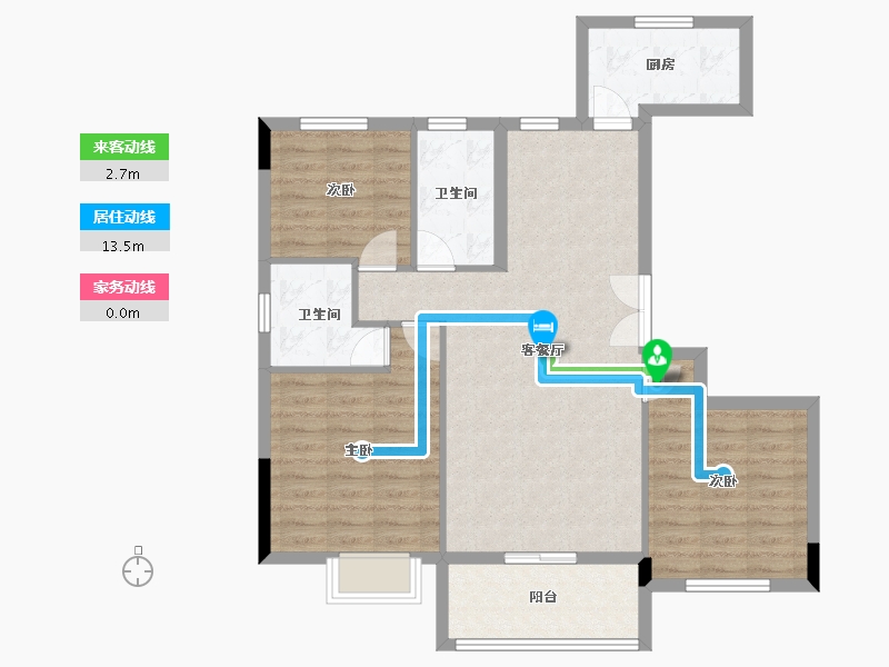 湖北省-孝感市-安陆涢东学府-89.98-户型库-动静线