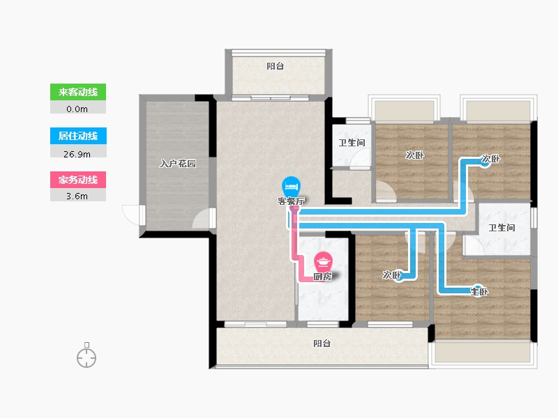 广西壮族自治区-崇左市-德邻公馆-113.61-户型库-动静线